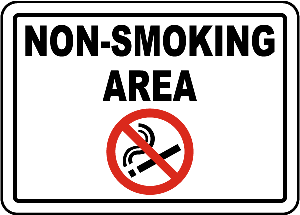 Non-smoking area